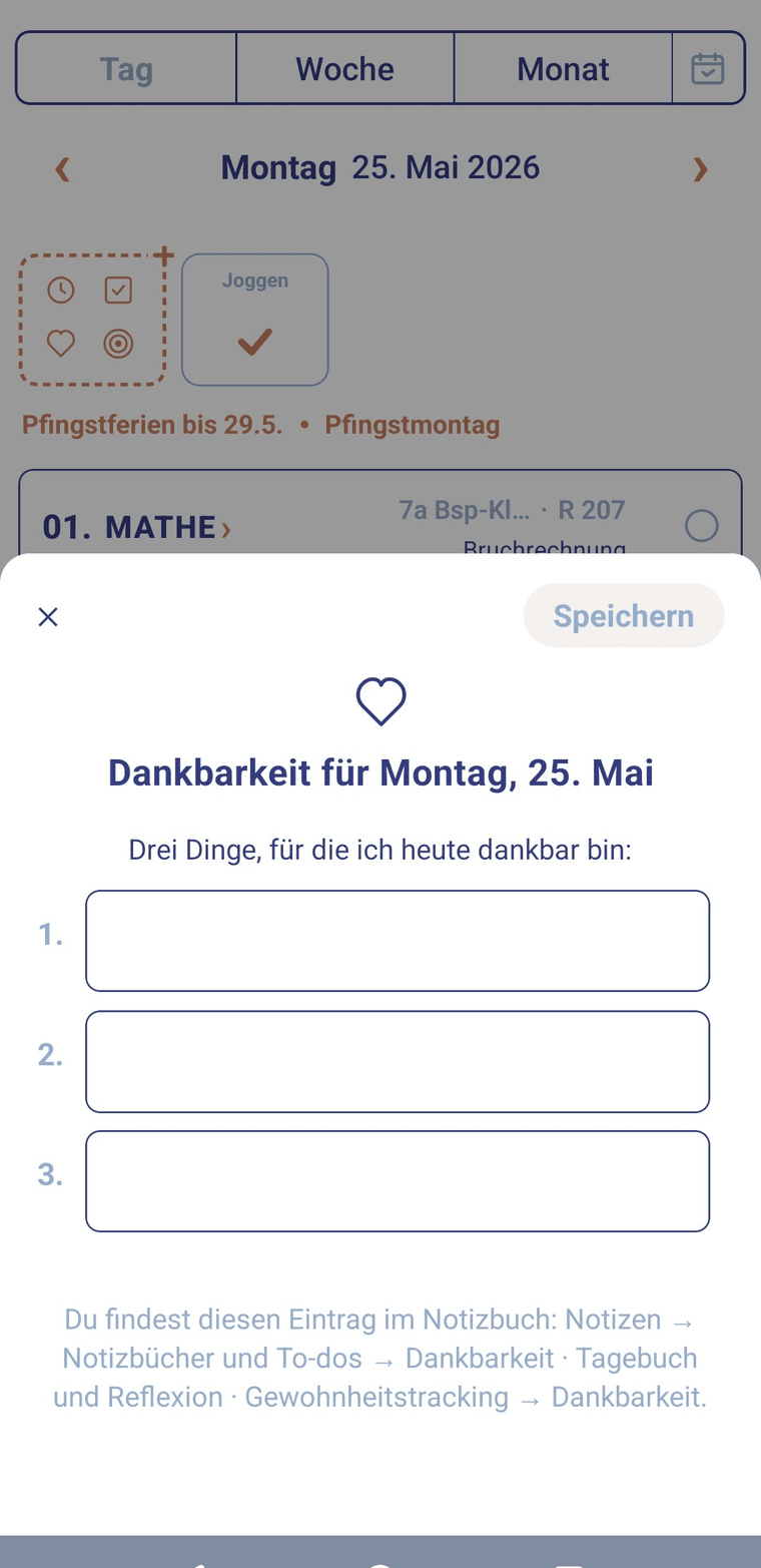 Dankbarkeitsübung